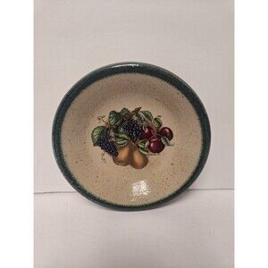 Monroe Salt Works Pottery of Maine Vegetable Bowl 5"  Handpainted Fruit Vintage